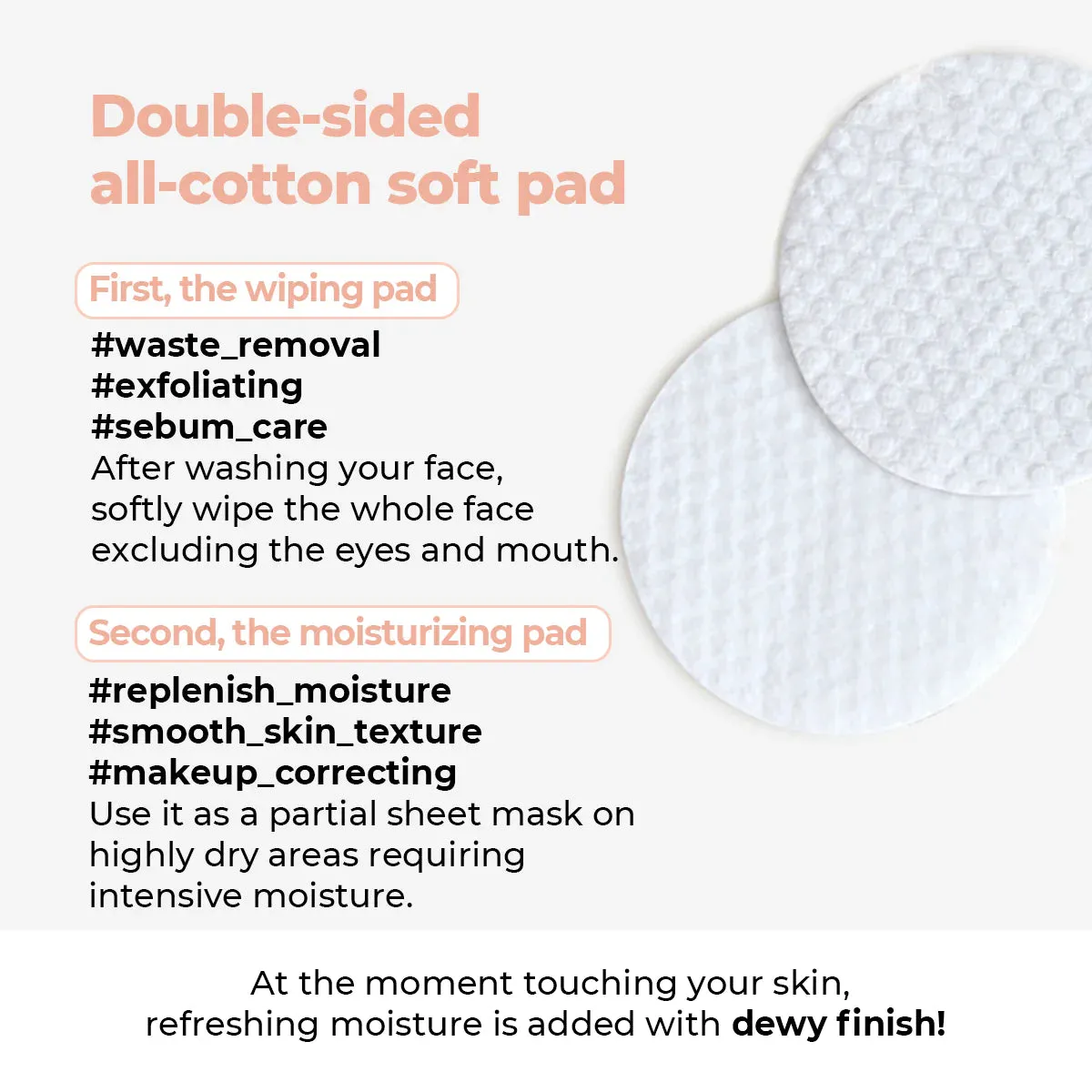 numbuzin - No. 4 Pore Zero Peeled Egg Toner Pad