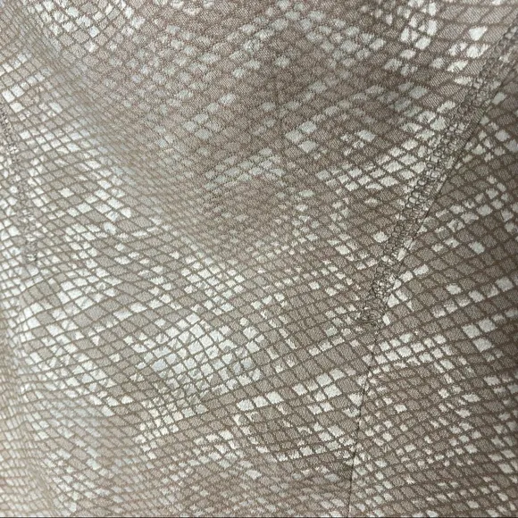 NWT Finders Keepers Olivia Dress Snakeskin Print Tan Size 4