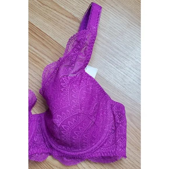 NWT Simone Perele karma spacer convertible underwire bra bougainvillea lace