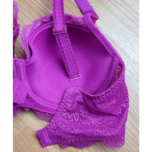NWT Simone Perele karma spacer convertible underwire bra bougainvillea lace