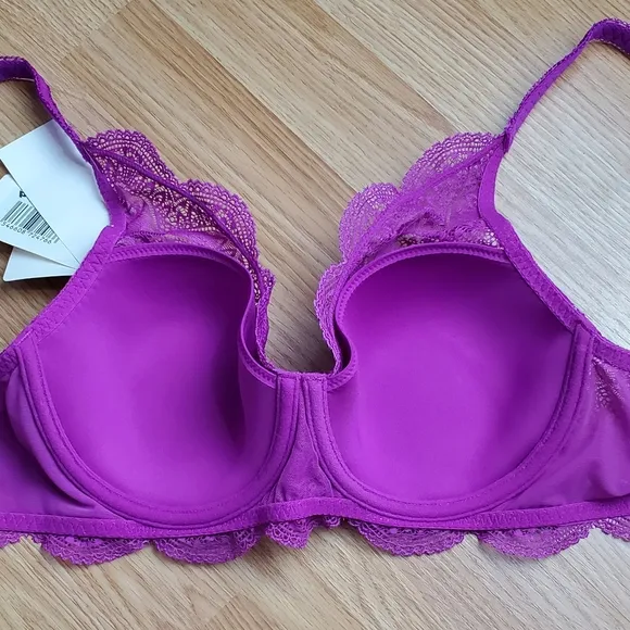 NWT Simone Perele karma spacer convertible underwire bra bougainvillea lace