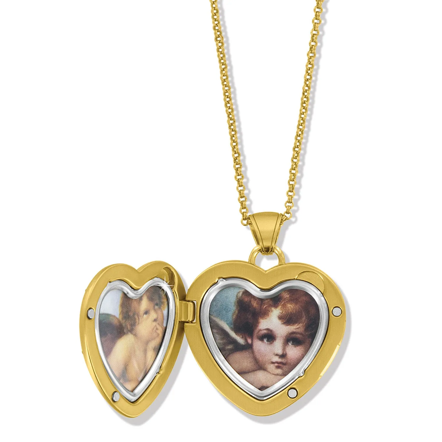 One Heart Convertible Locket Necklace - JM7578