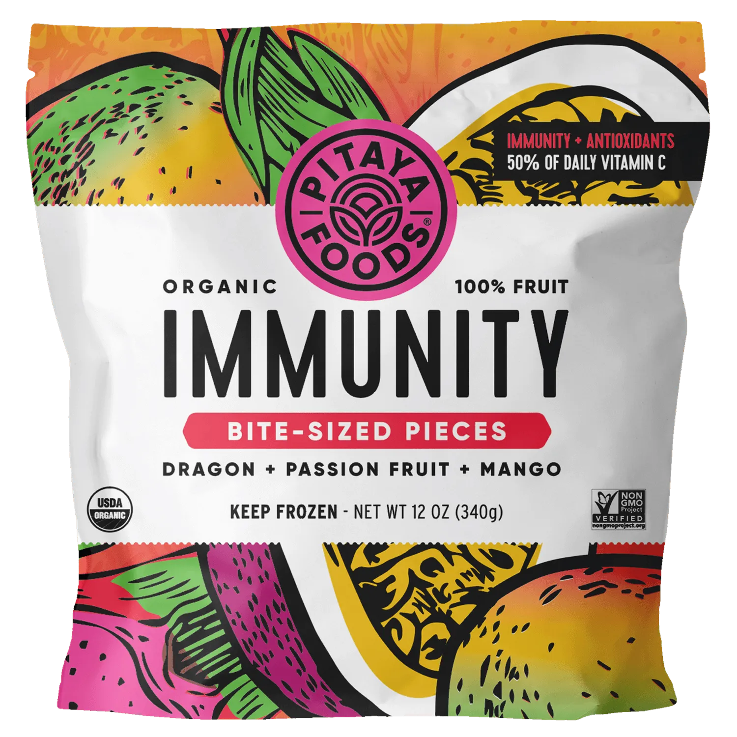 Organic Immunity Bite-Sized Pieces 8 x 12oz Bags - Retail