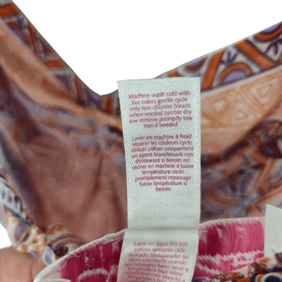 Oscar de la Renta Pink Label Slip Dress Lingerie Sheer Flowy Baby Doll Shape L