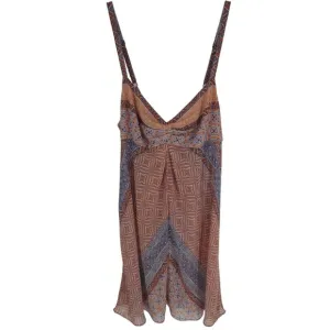 Oscar de la Renta Pink Label Slip Dress Lingerie Sheer Flowy Baby Doll Shape L