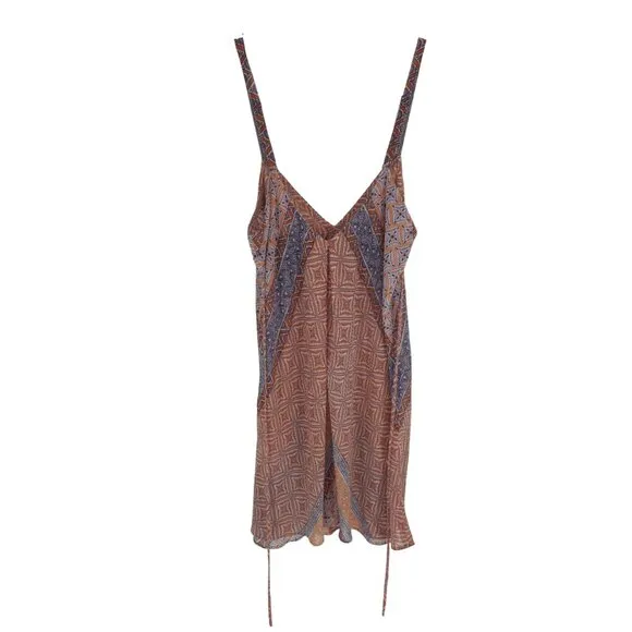 Oscar de la Renta Pink Label Slip Dress Lingerie Sheer Flowy Baby Doll Shape L