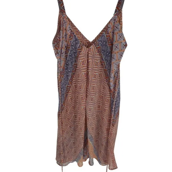 Oscar de la Renta Pink Label Slip Dress Lingerie Sheer Flowy Baby Doll Shape L