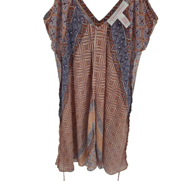Oscar de la Renta Pink Label Slip Dress Lingerie Sheer Flowy Baby Doll Shape L