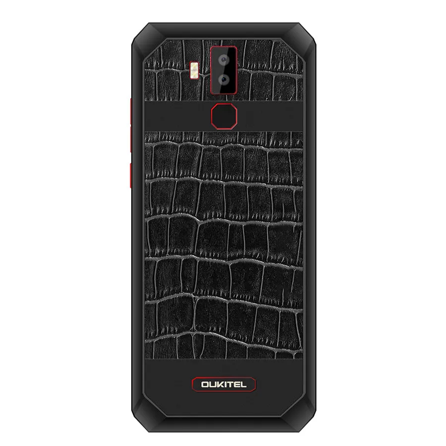 Oukitel K13 Pro Quad Core 6.41 inch 11000mAh Battery 8MP 16MP Camera 1560x720 Resolution 64GB 4GB Mobile Phone Smartphone Leather black