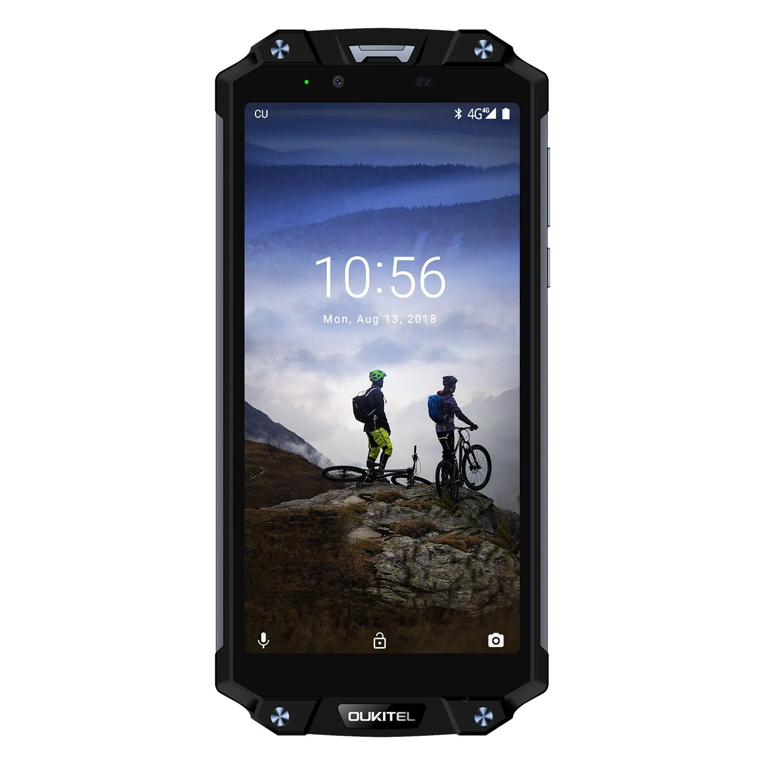 OUKITEL WP2 Mobile Phones - 4G, Waterproof, Android 8.0, 4GB RAM, 64GB ROM, 10000mAh, Octa Core, Black