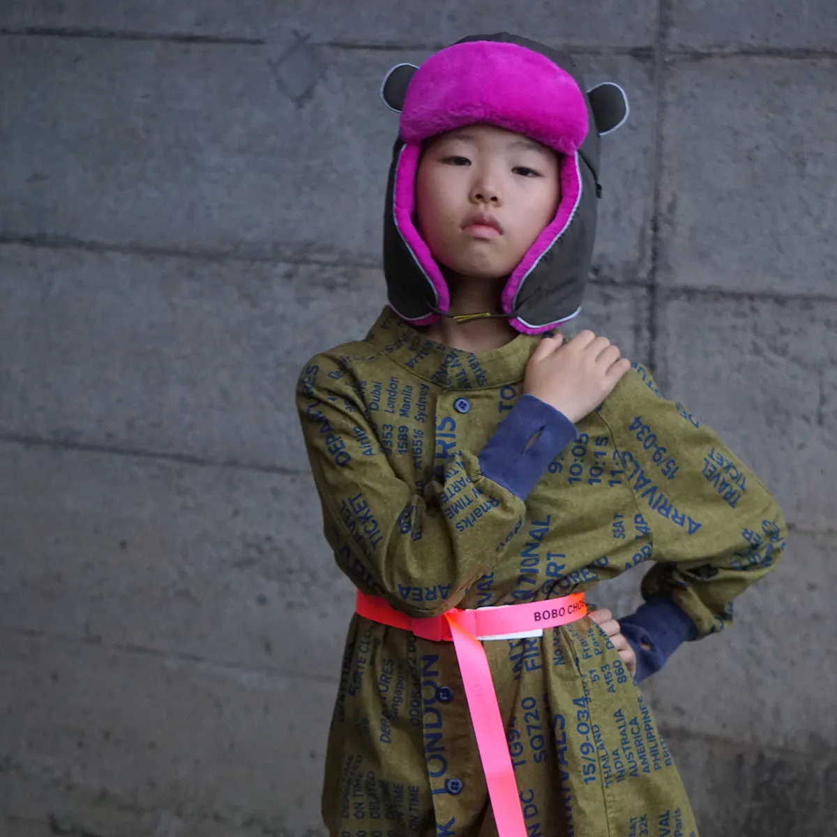 Outlet - Arctic Cub: Khaki Pink Hat