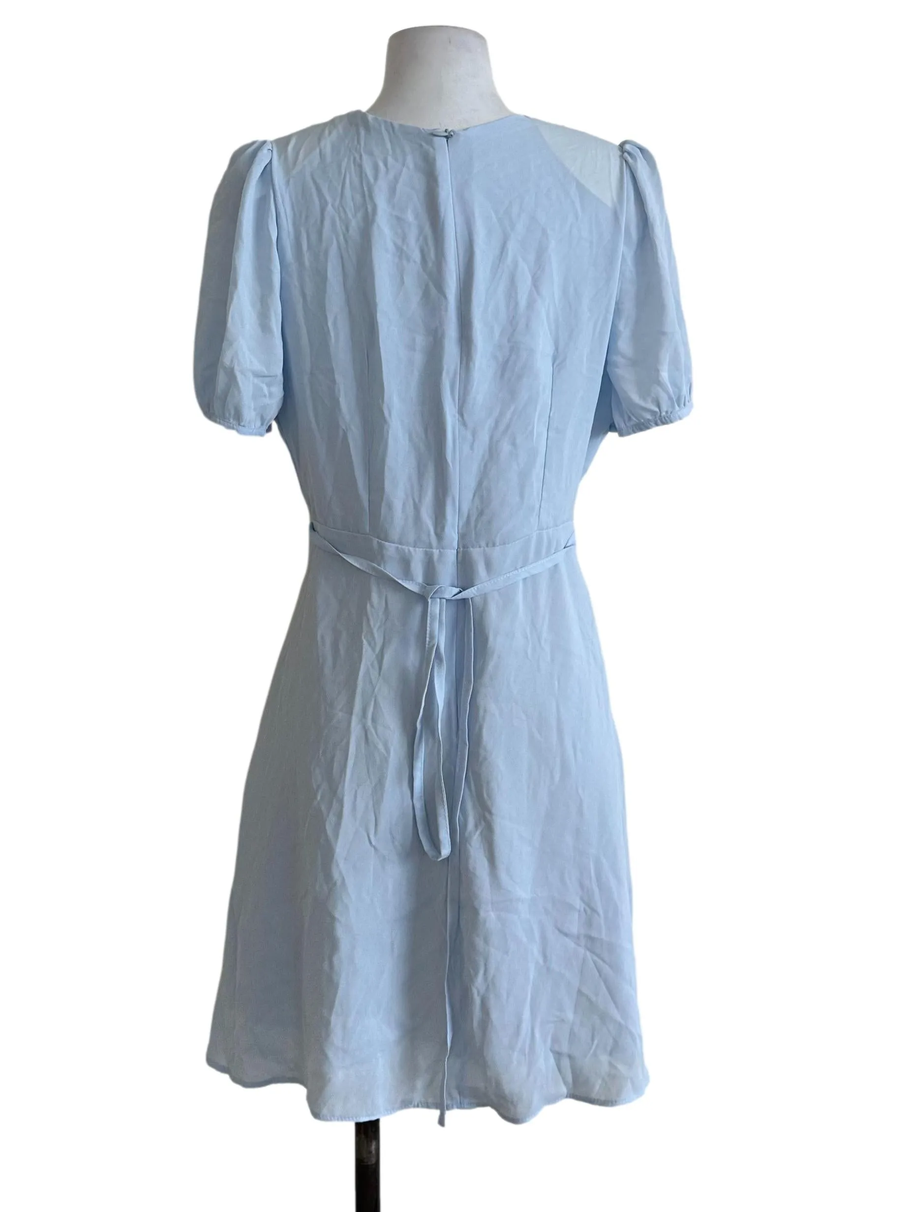 Pastel Blue Short Sleeve Dress