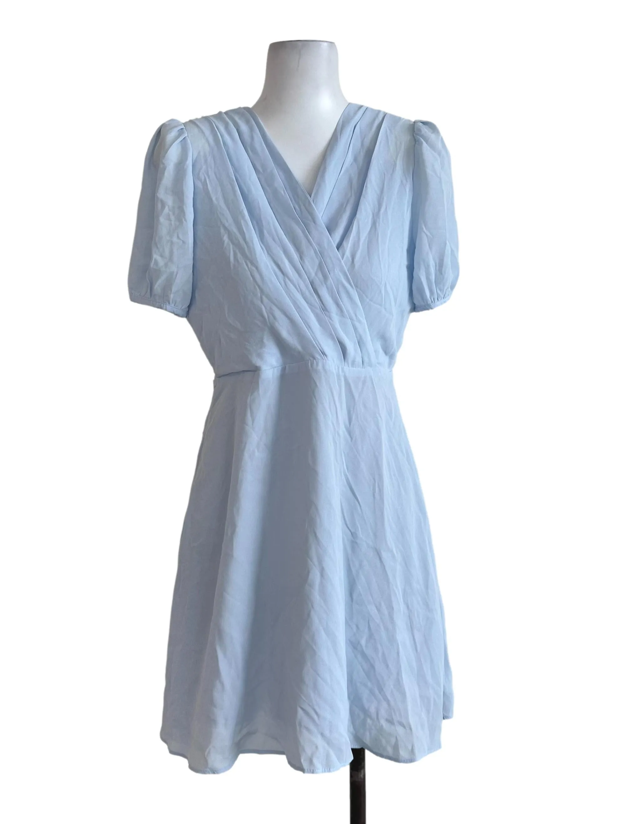 Pastel Blue Short Sleeve Dress