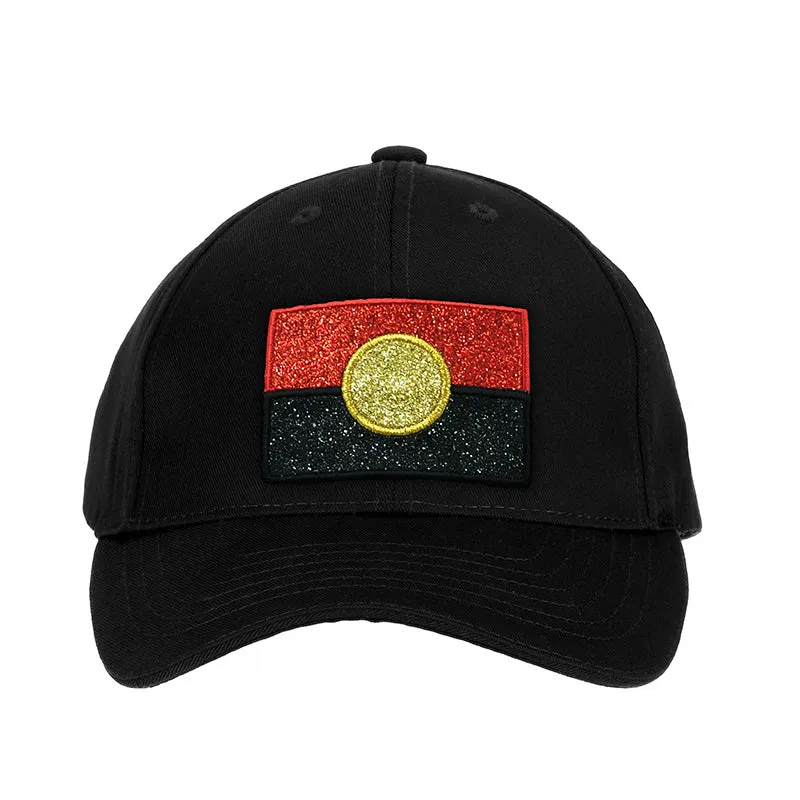 PATCH ABORIGINAL GLITTER FLAG