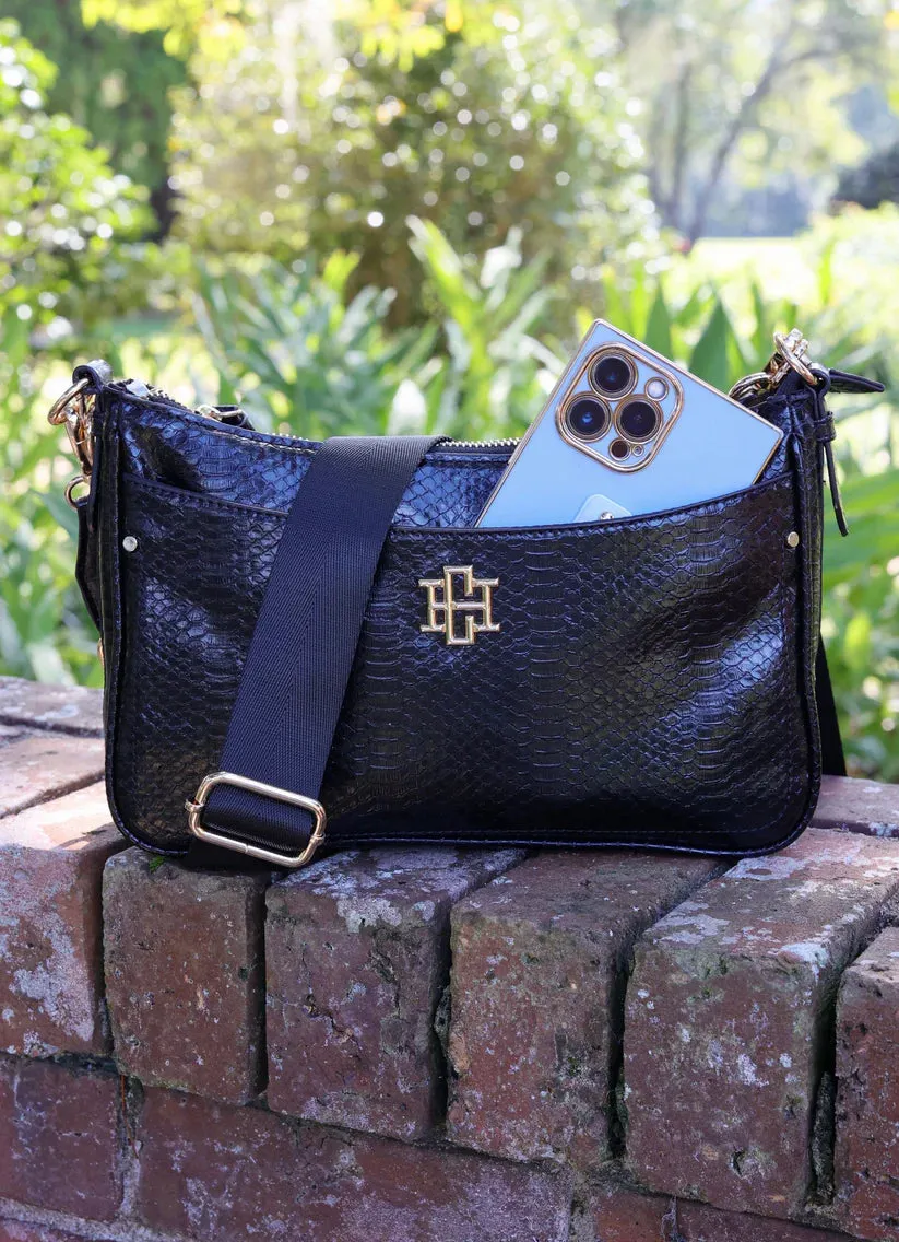 PAXTON CROSSBODY BAG WITH POCKETS-BLACK ES