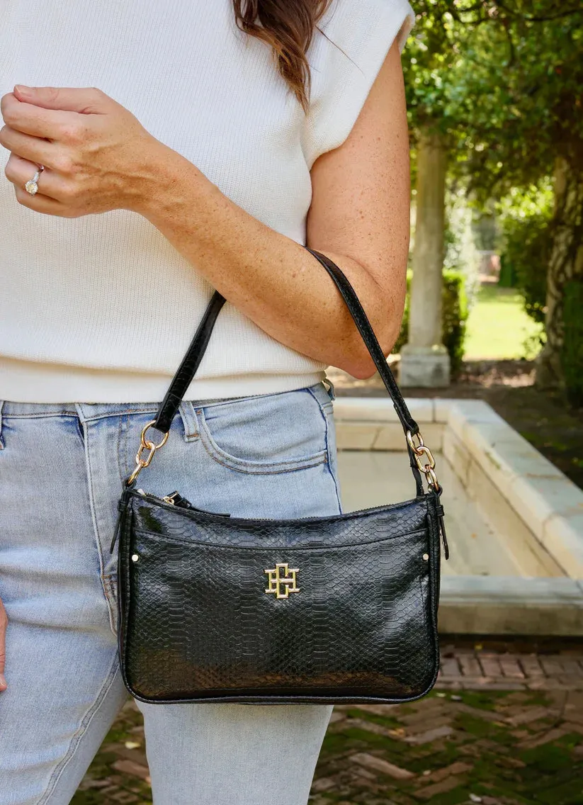 PAXTON CROSSBODY BAG WITH POCKETS-BLACK ES