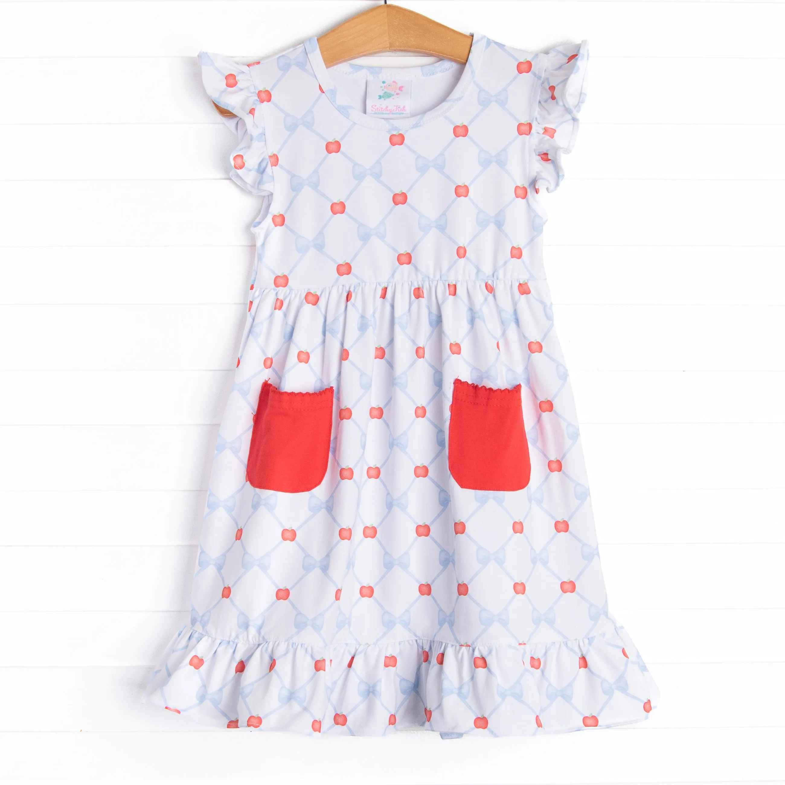 Perfectly Polished Pocket Dress, Red