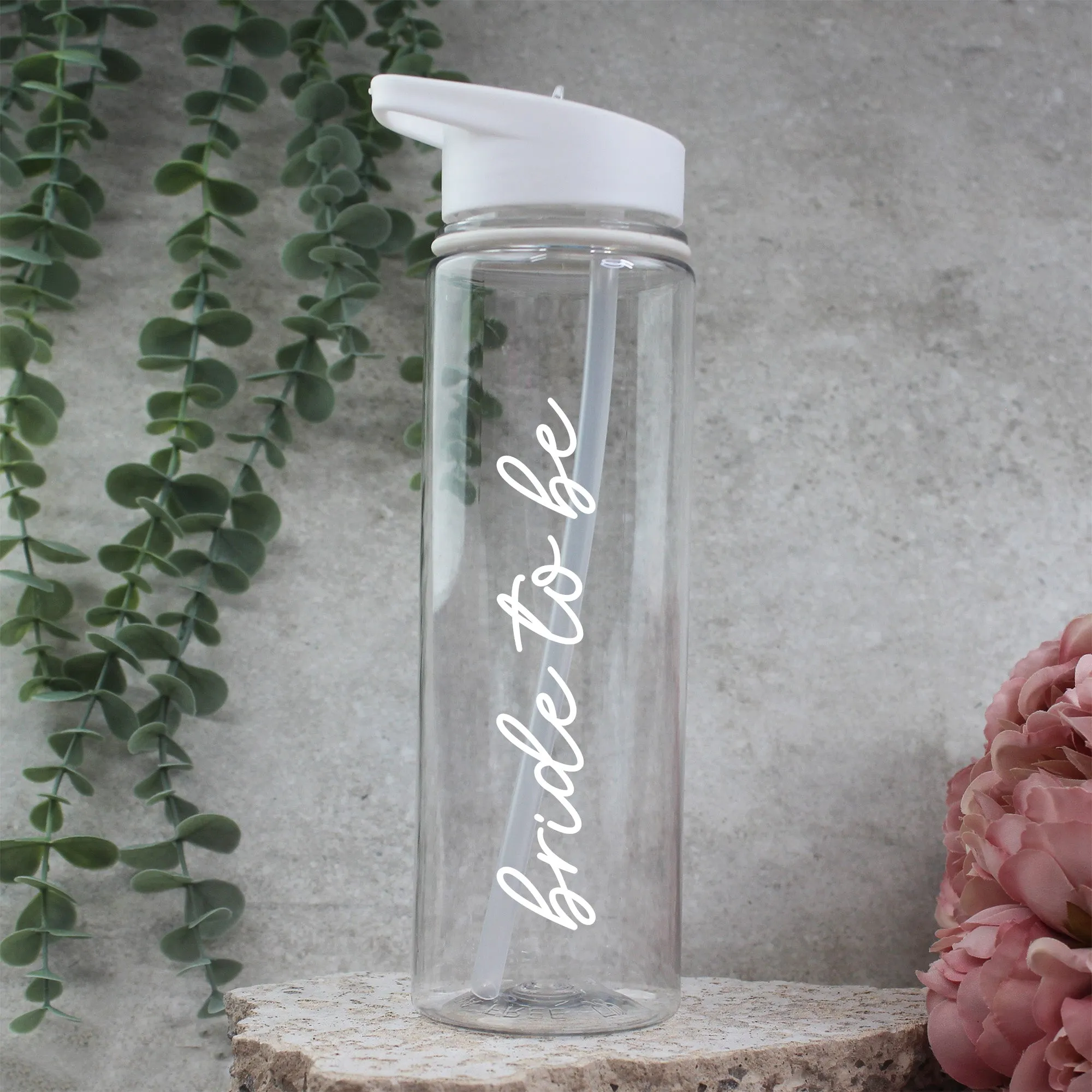 Personalised Pink Team Bride & White Bride Water Bottles, 725 ml