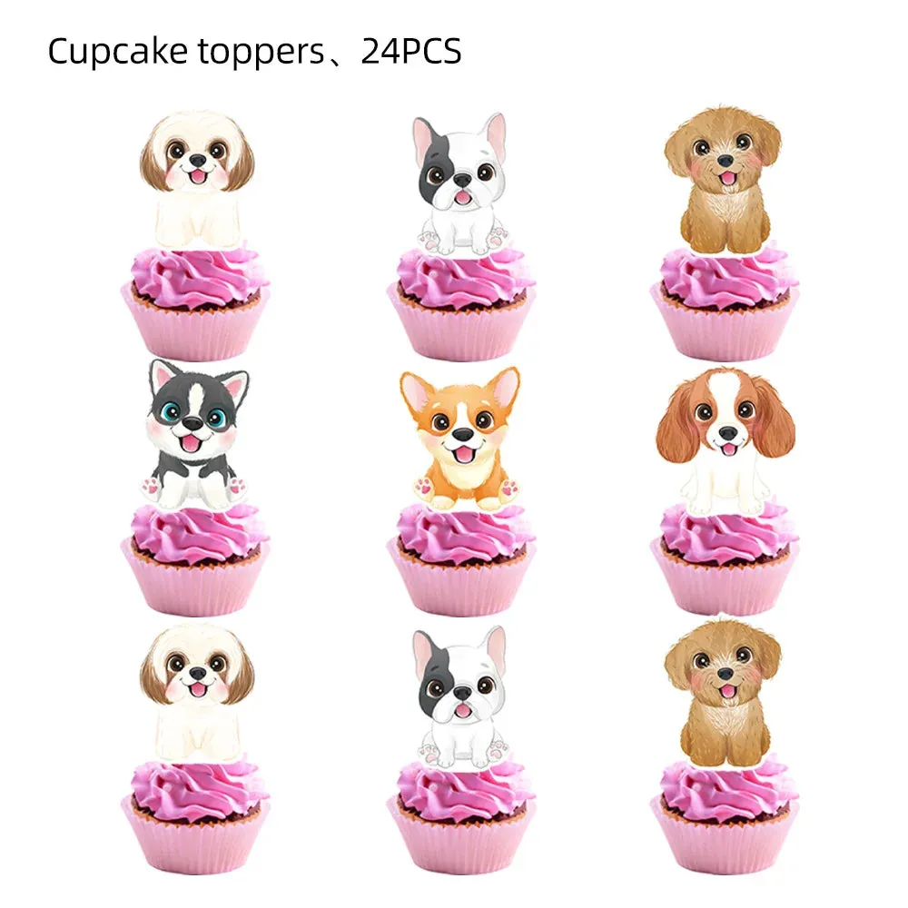 Pink 'Dog Themed' Birthday Party Decor