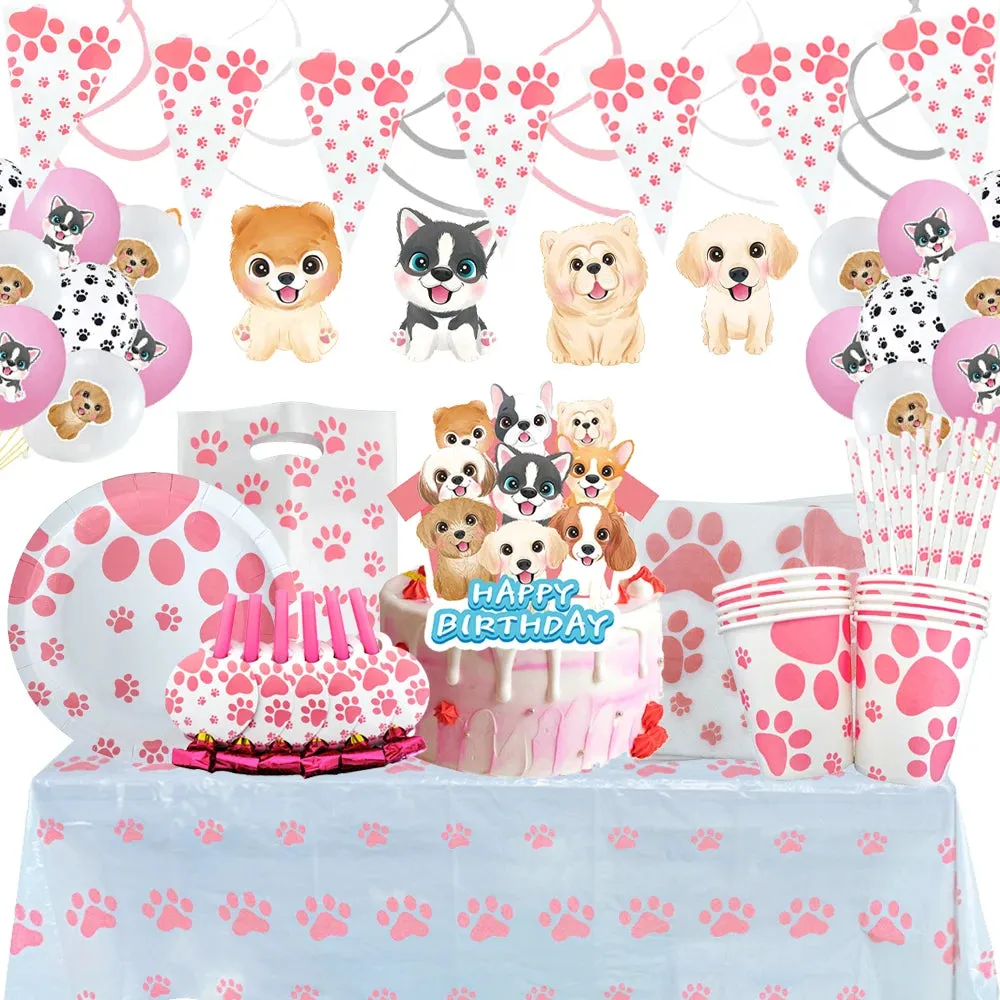Pink 'Dog Themed' Birthday Party Decor