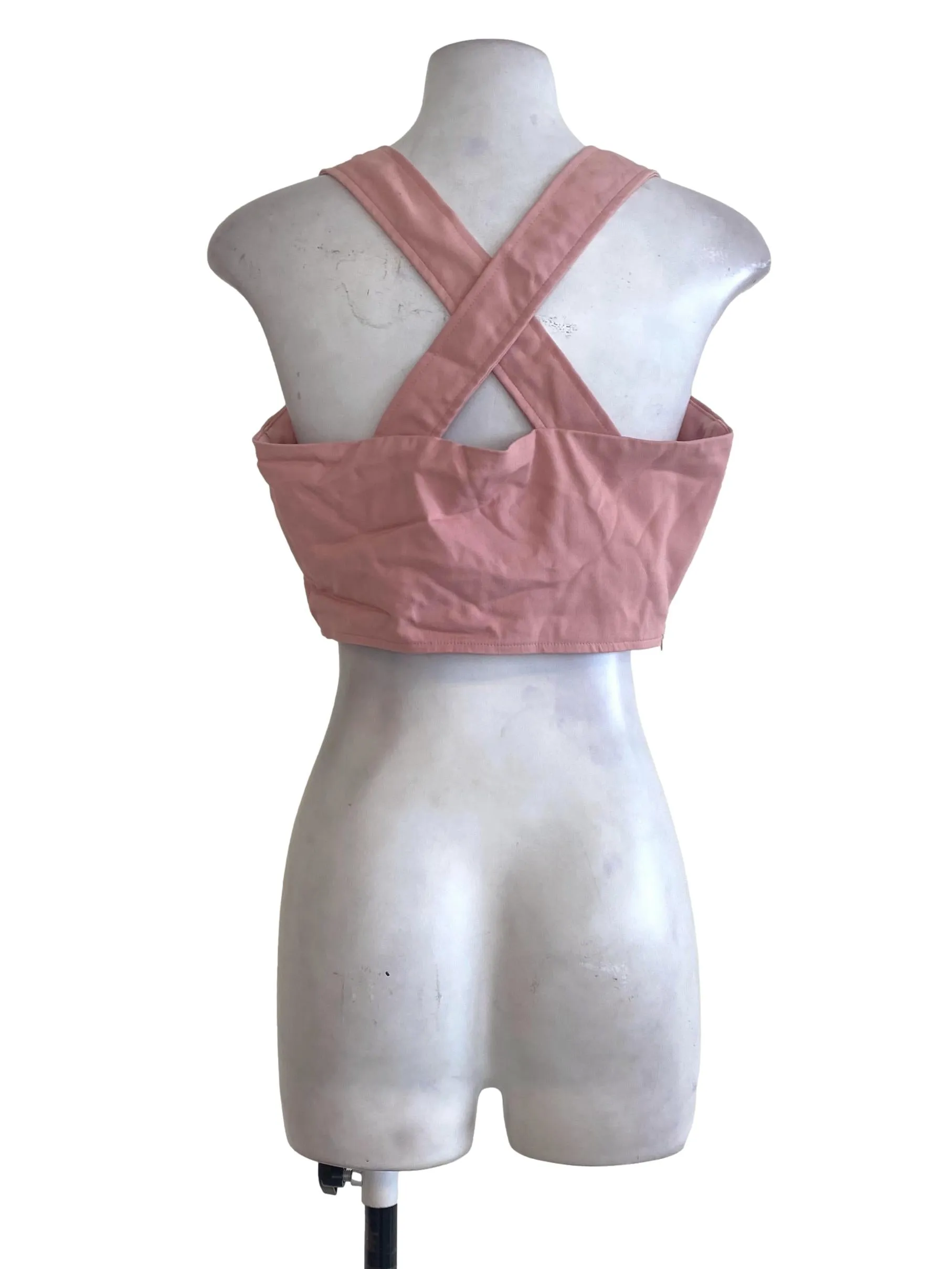 Pink Panel Crop Top YHF