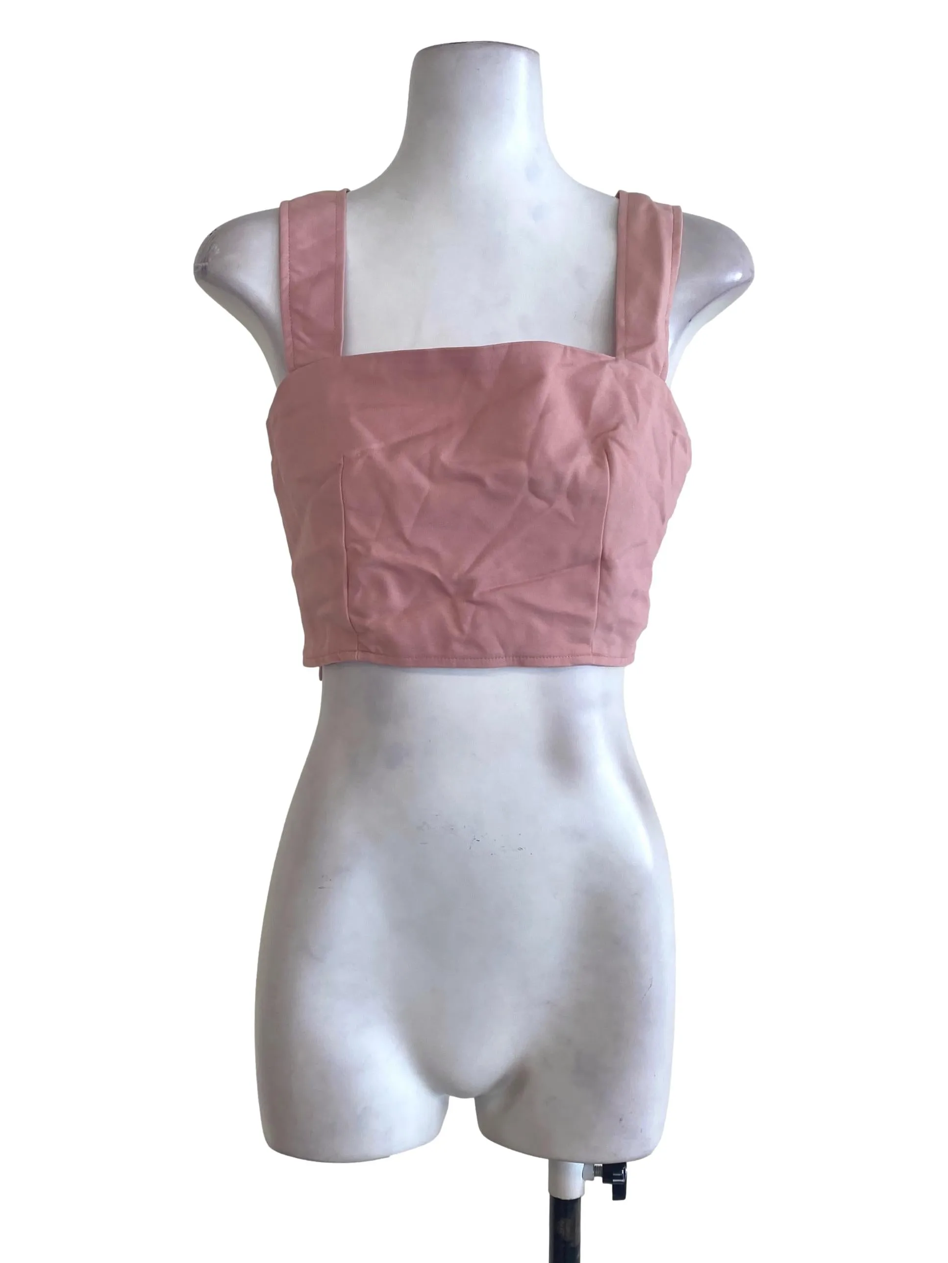 Pink Panel Crop Top YHF