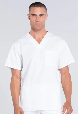 Professionals WW695 Men's V-Neck Top White