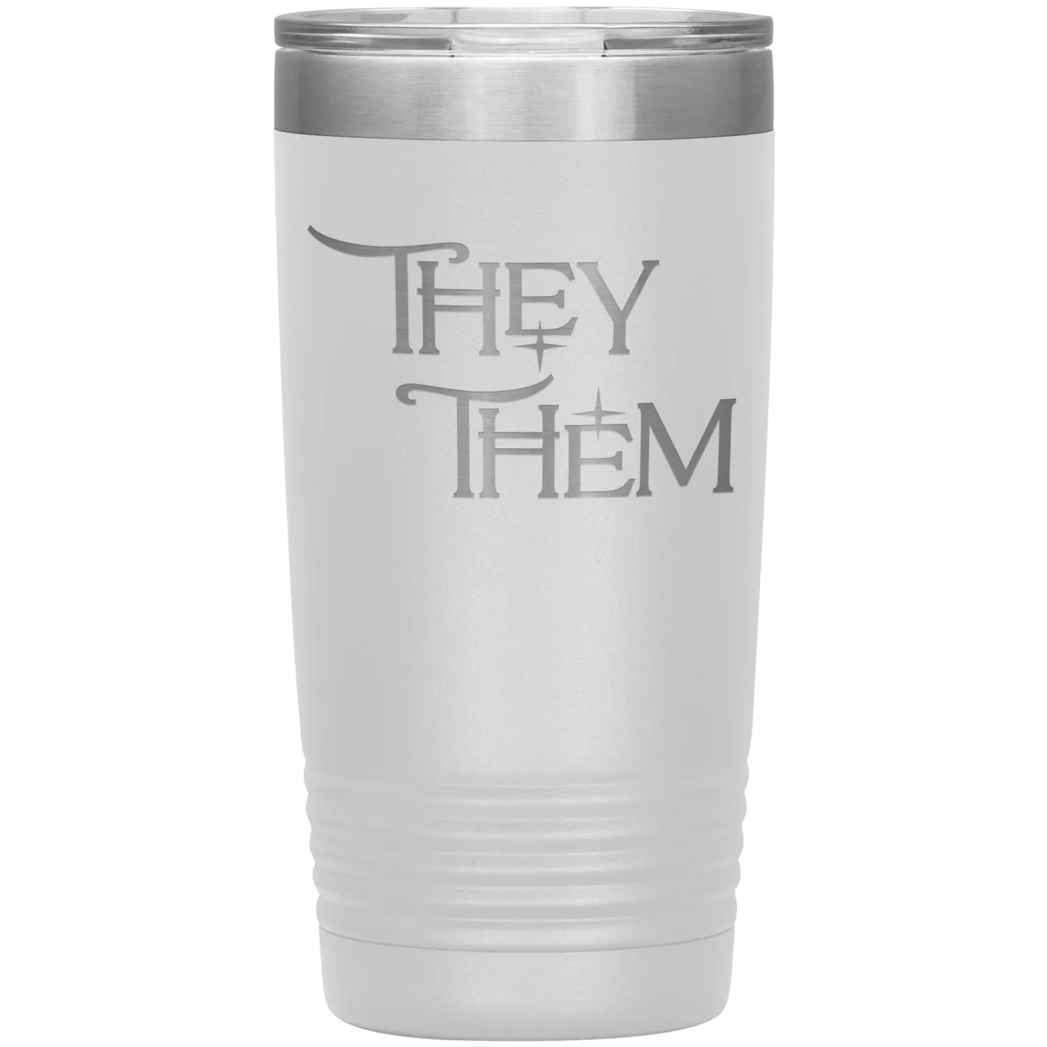 Pronoun Wishing Star They Them 20oz Vacuum Tumbler