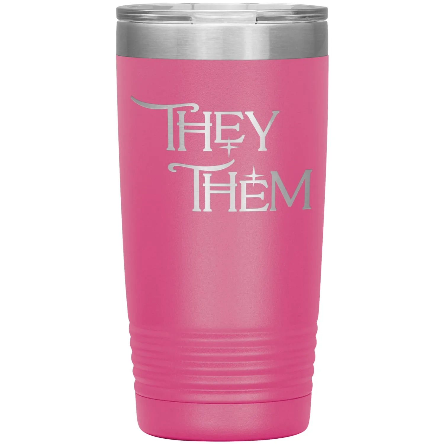 Pronoun Wishing Star They Them 20oz Vacuum Tumbler