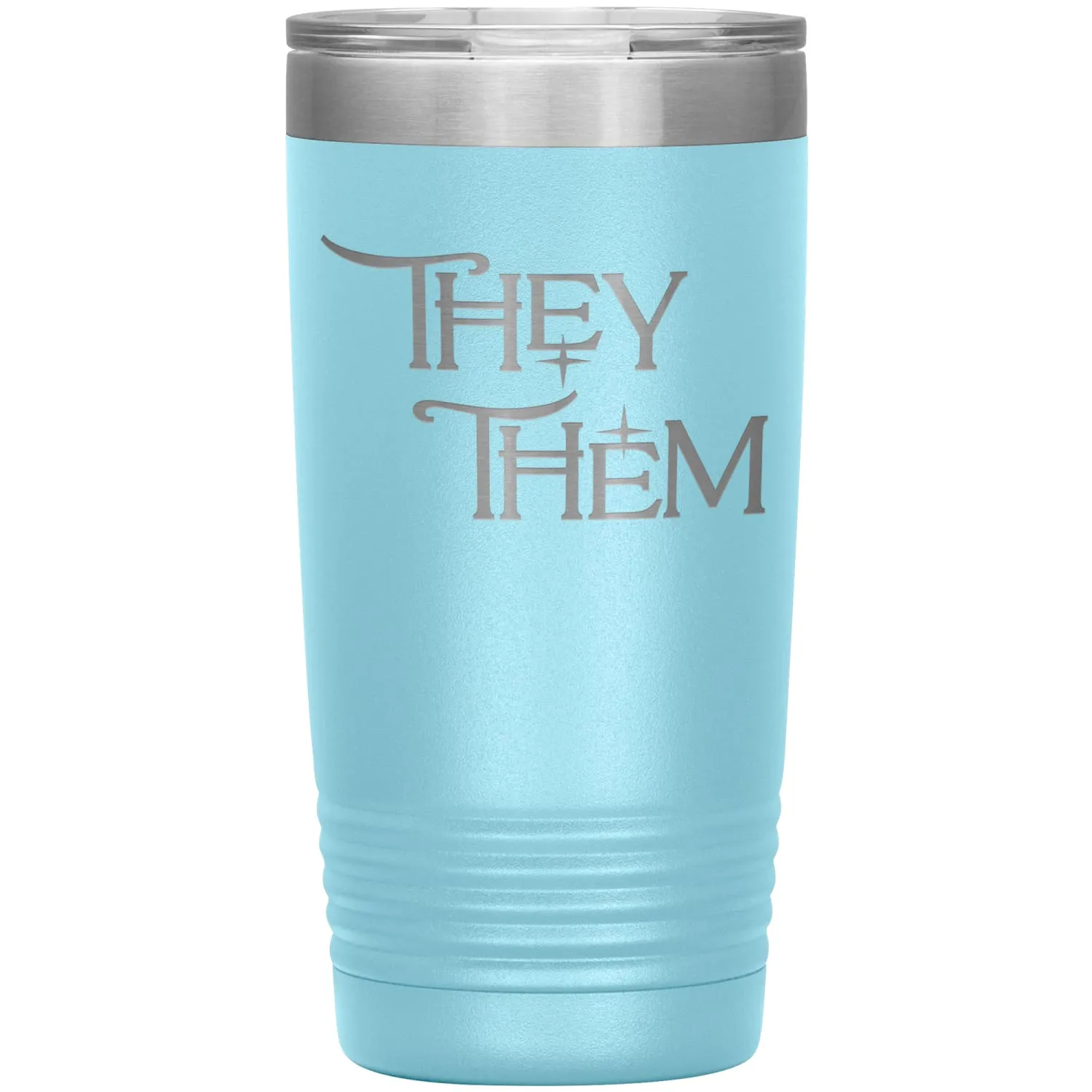 Pronoun Wishing Star They Them 20oz Vacuum Tumbler