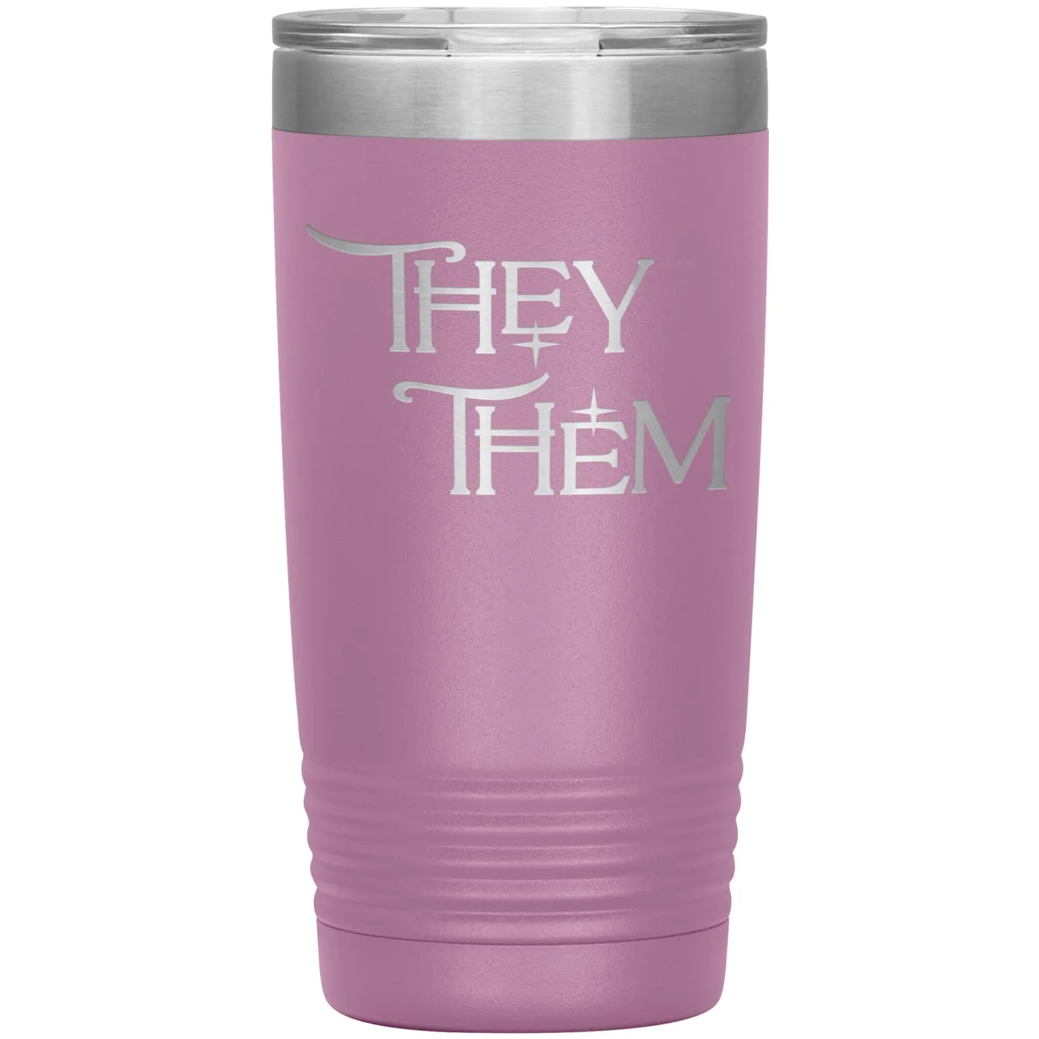 Pronoun Wishing Star They Them 20oz Vacuum Tumbler