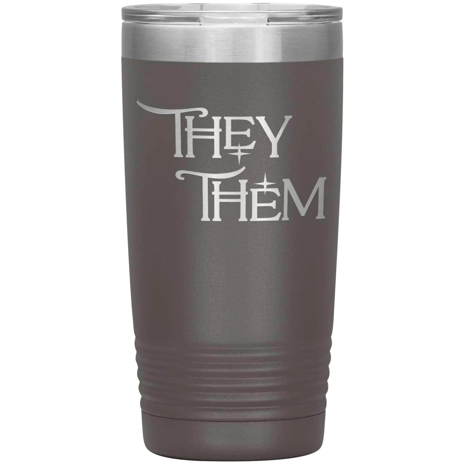 Pronoun Wishing Star They Them 20oz Vacuum Tumbler