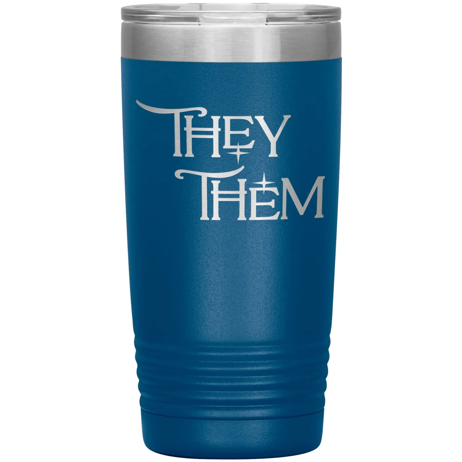 Pronoun Wishing Star They Them 20oz Vacuum Tumbler