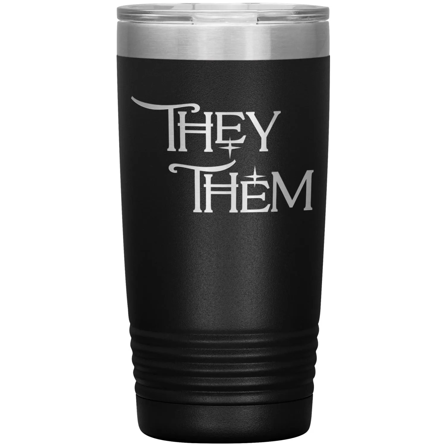 Pronoun Wishing Star They Them 20oz Vacuum Tumbler
