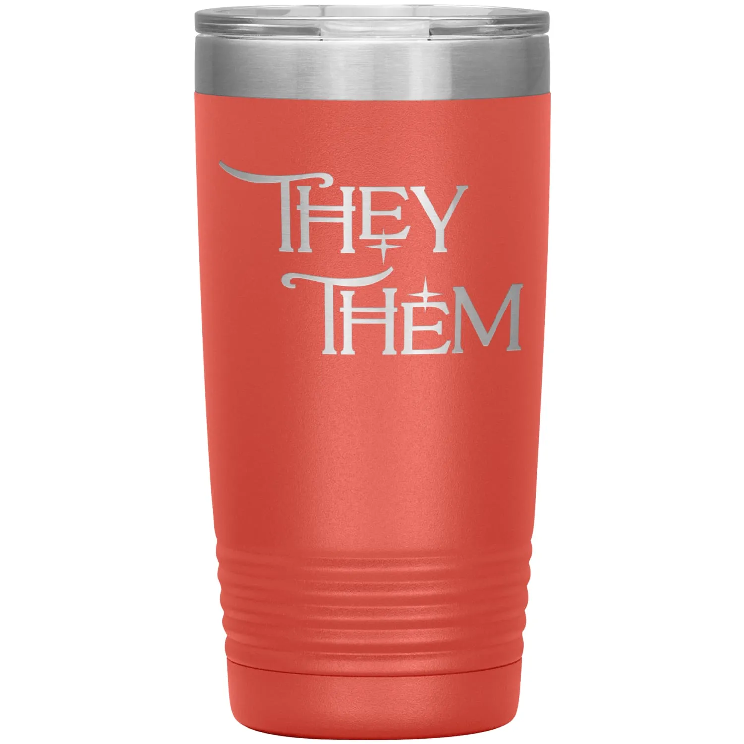 Pronoun Wishing Star They Them 20oz Vacuum Tumbler
