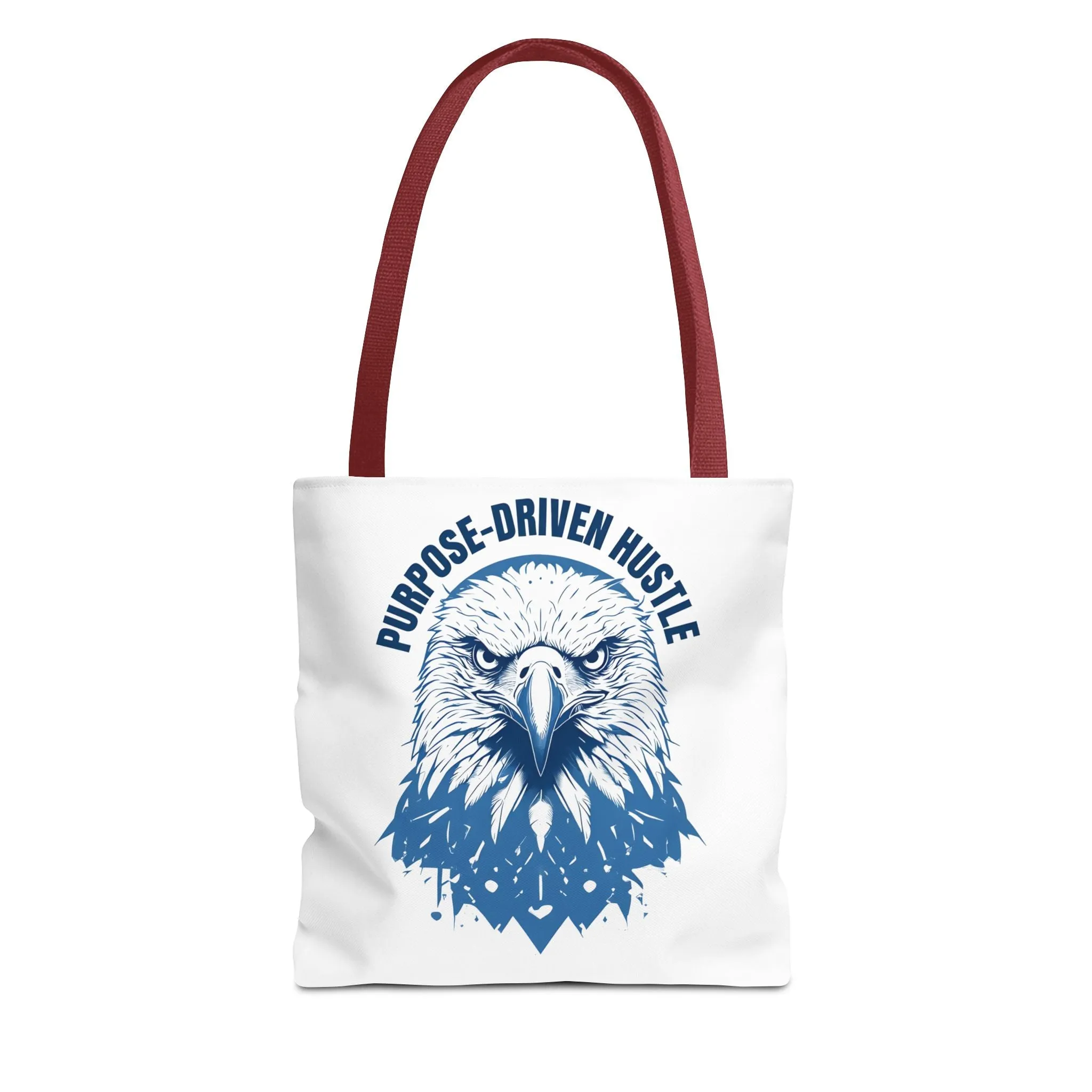 Purpose-Driven Hustle Eagle Tote Bag – Durable Canvas Bag with Bold Motivational Design
