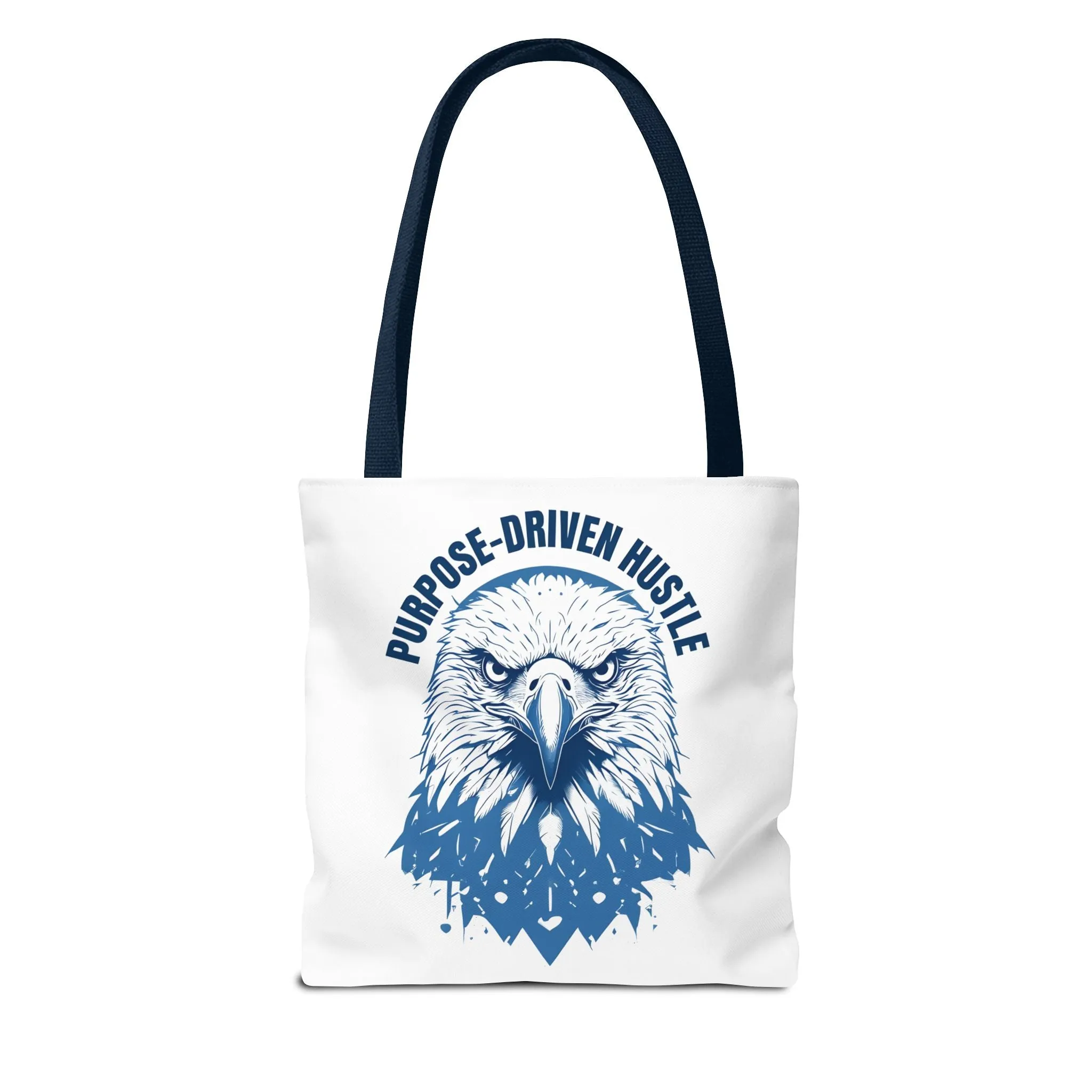 Purpose-Driven Hustle Eagle Tote Bag – Durable Canvas Bag with Bold Motivational Design