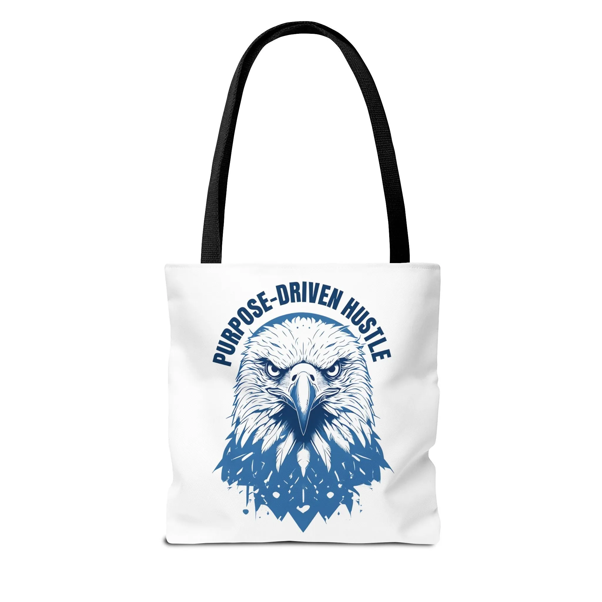 Purpose-Driven Hustle Eagle Tote Bag – Durable Canvas Bag with Bold Motivational Design