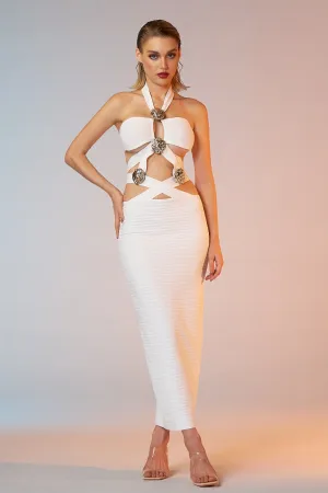 Raegan Halter Cut Out Bandage Dress