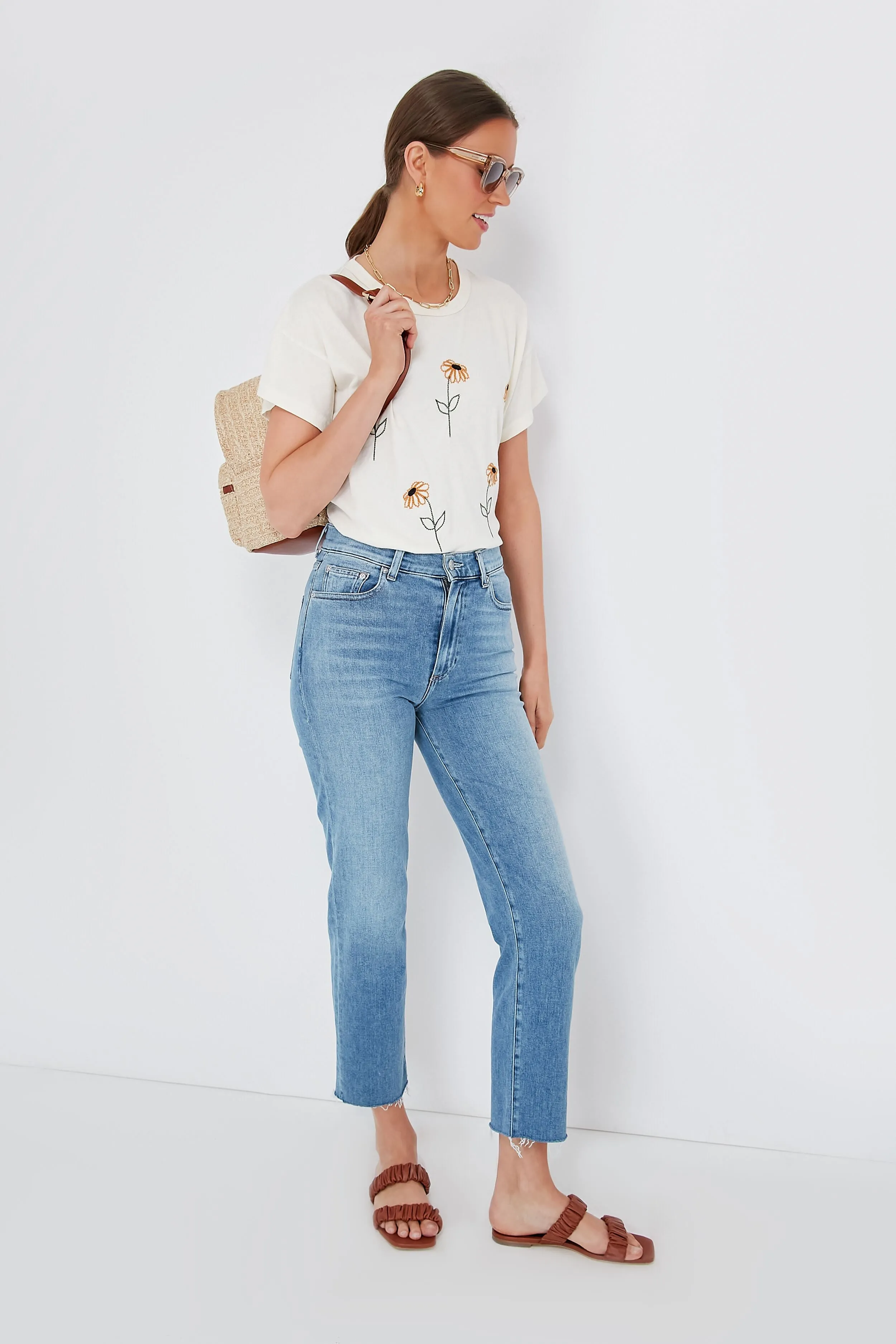 Raffia Braided Backpack