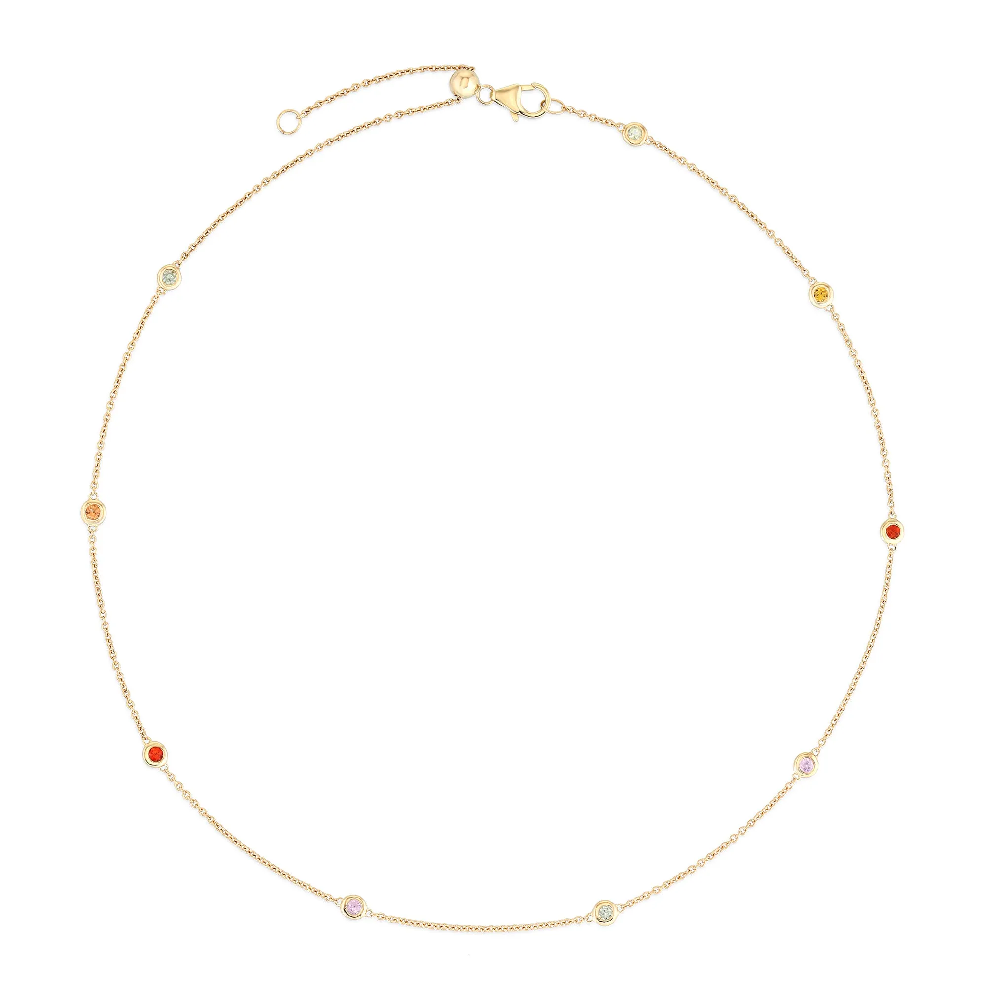 Rainbow Sapphire Convertible Necklace/Bracelet