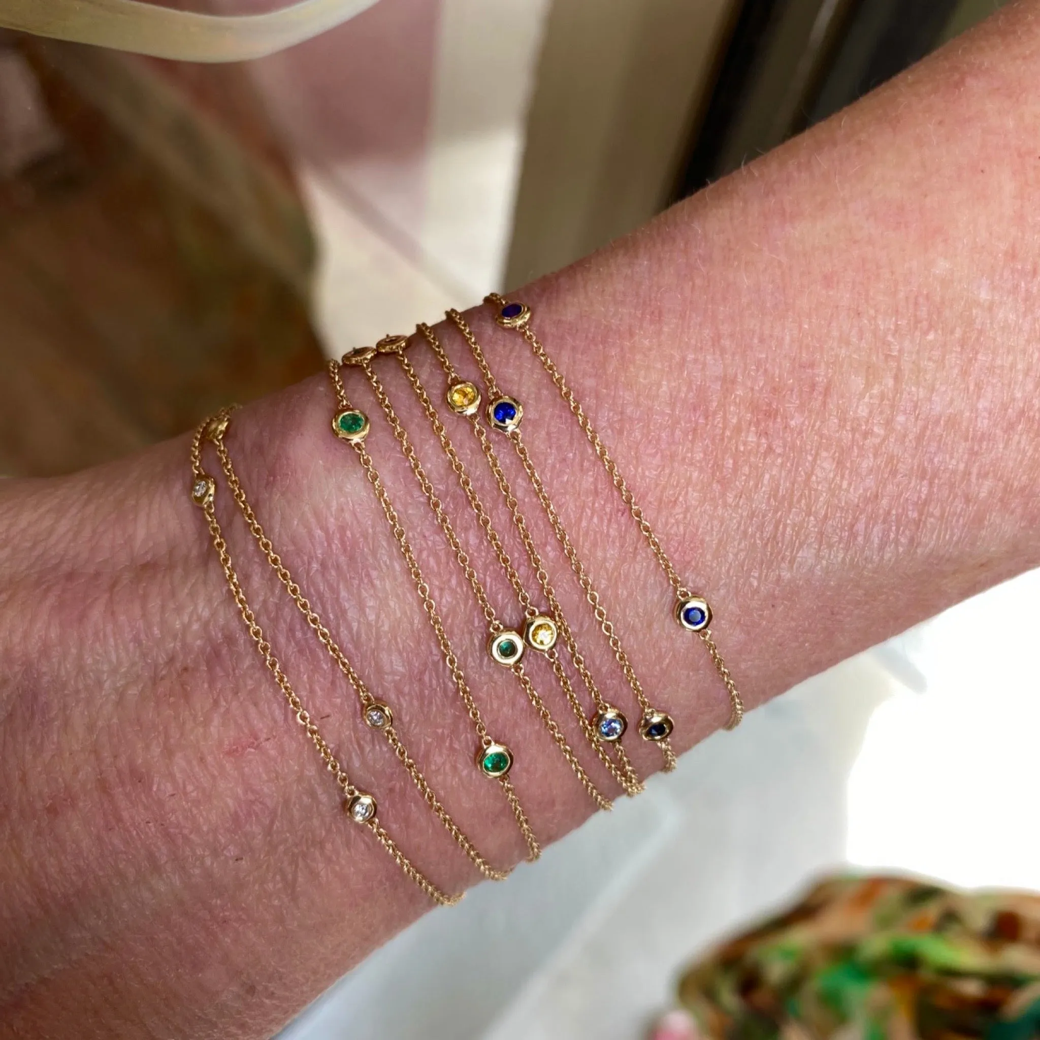 Rainbow Sapphire Convertible Necklace/Bracelet