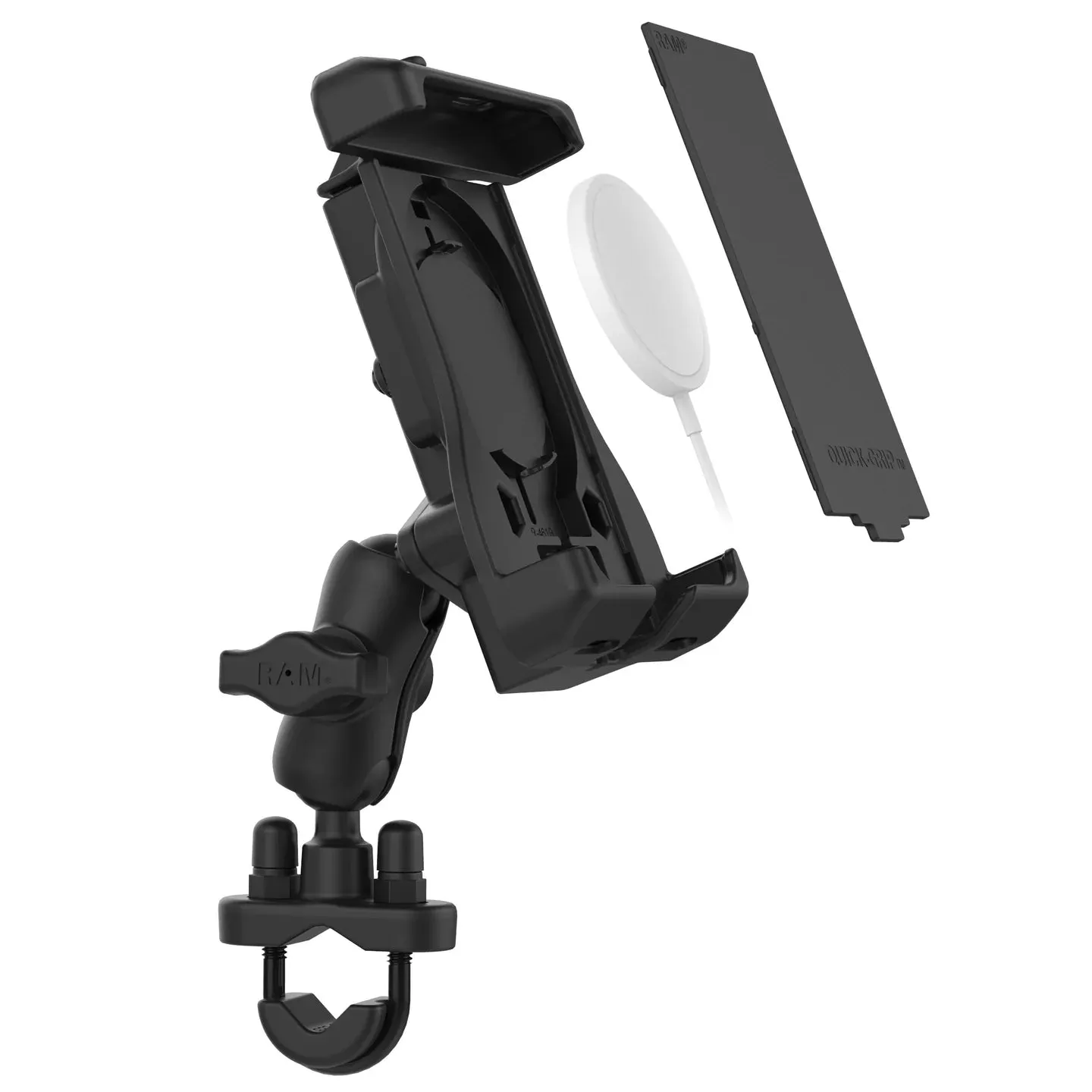 RAM® Quick-Grip™ Handlebar Mount for Apple MagSafe Compatible Phones
