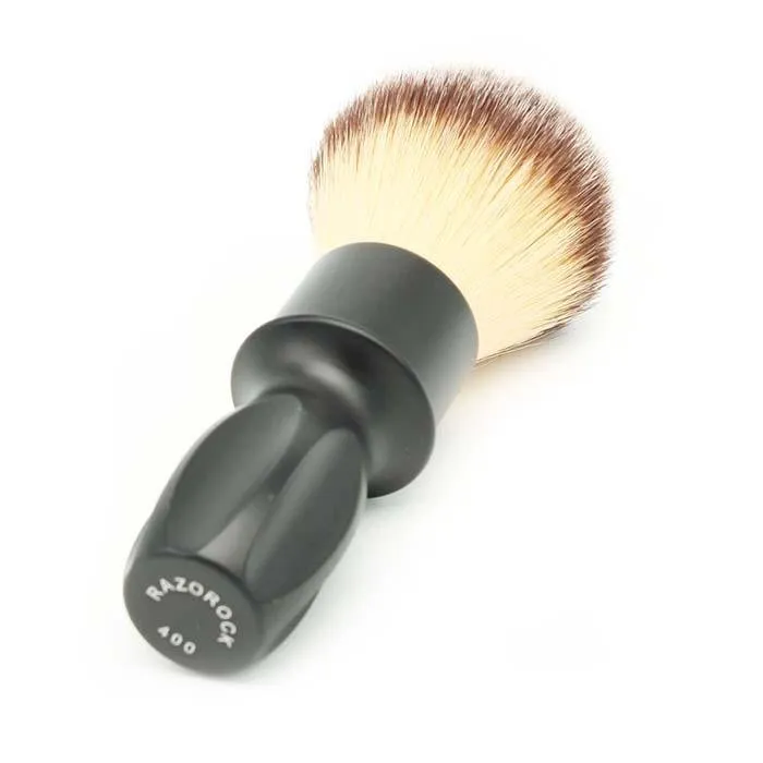 RazoRock Matt Black 400 Plissoft Shaving Brush 24mm