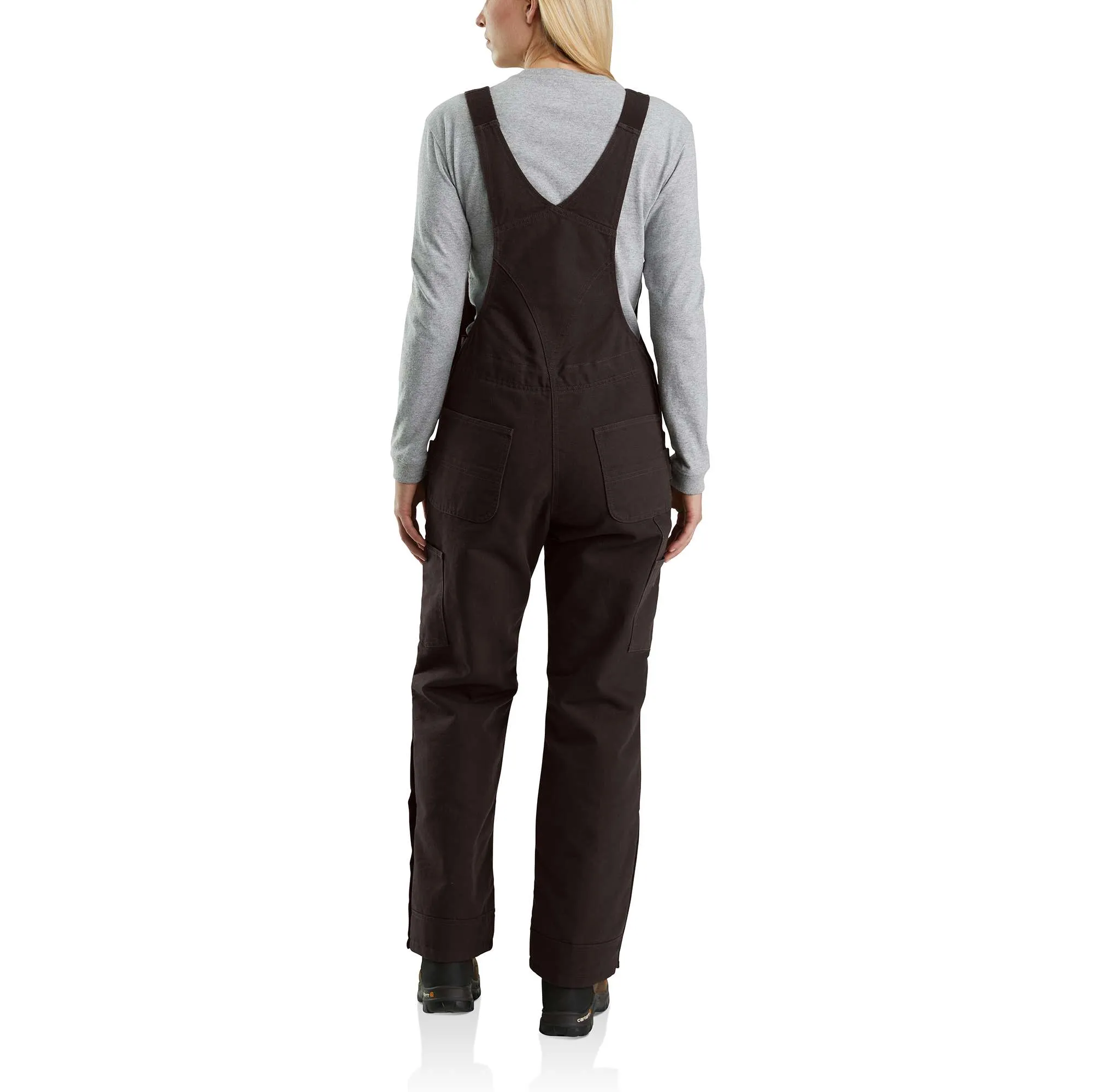 Relaxed Fit Washed Duck Insulated Bib Overall