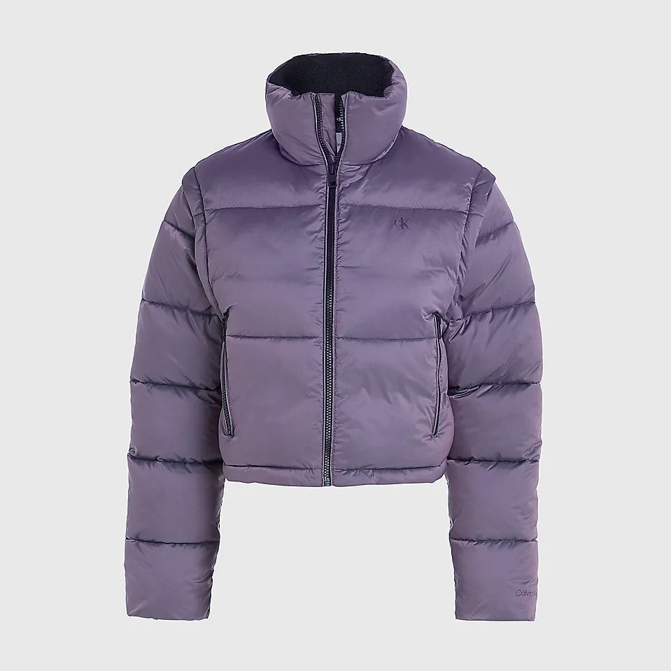 Removable Sleeve Puffer - Purple