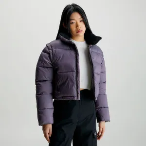 Removable Sleeve Puffer - Purple