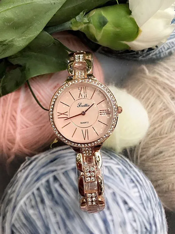 Roman Numeral Diamond Women's Watch