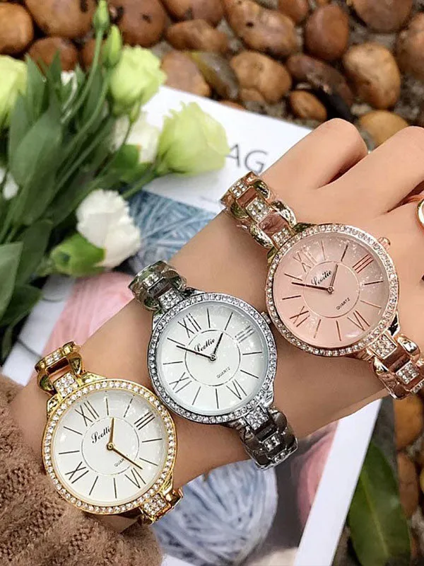 Roman Numeral Diamond Women's Watch