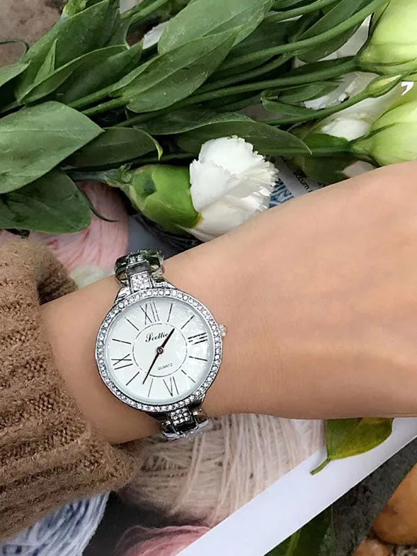Roman Numeral Diamond Women's Watch